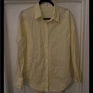 GREY LAB Pale Yellow Men's Dress Shirt - Button Front